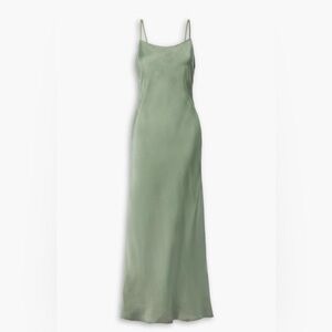 NWT ANINE BING Chloe silk-satin maxi slip dress